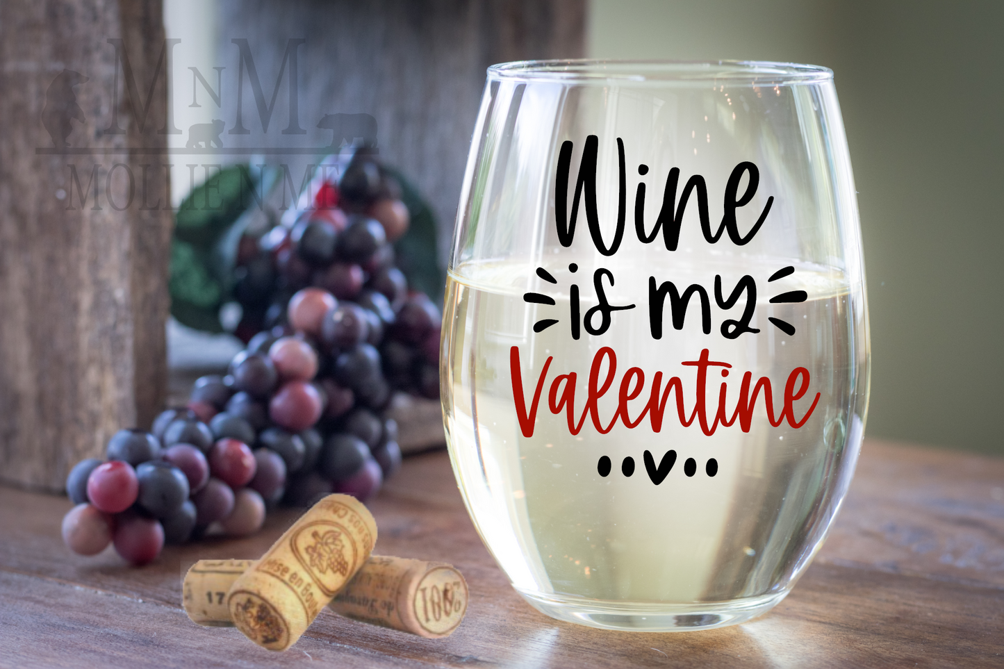 Wine Is My Valentine 20oz. Wine Glass
