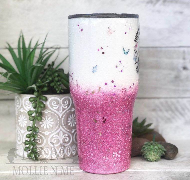 They Whispered You Cannot Withstand The Strom Personalized Custom Glitter Tumbler