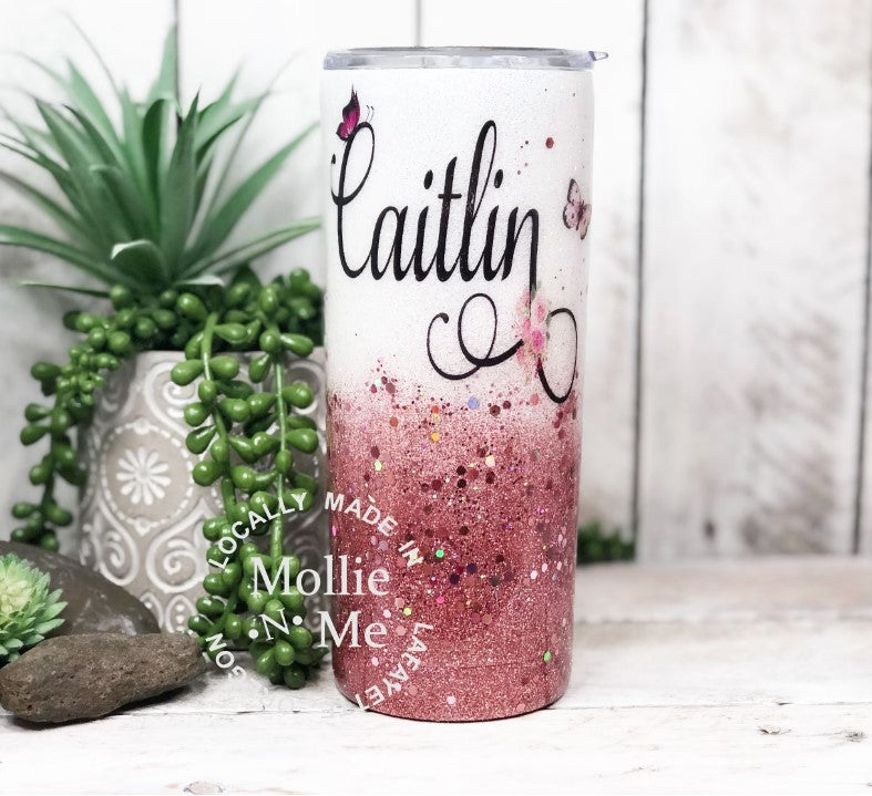 Medical Personalized Custom Glitter Tumbler