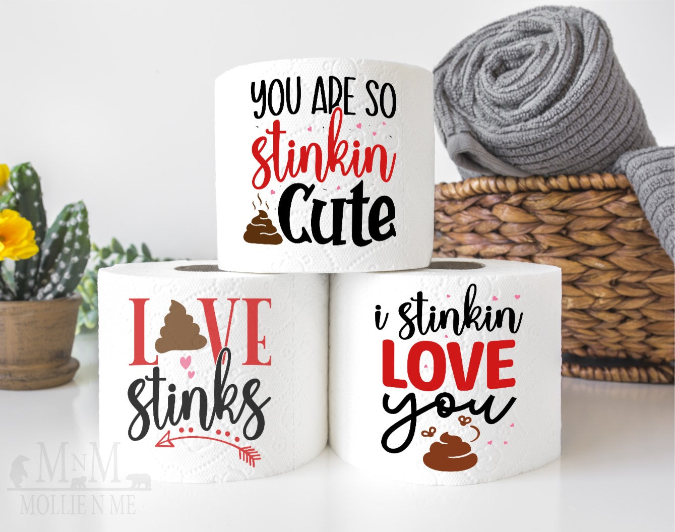 Love Stinks Valentines Toilet Paper Gag Gift