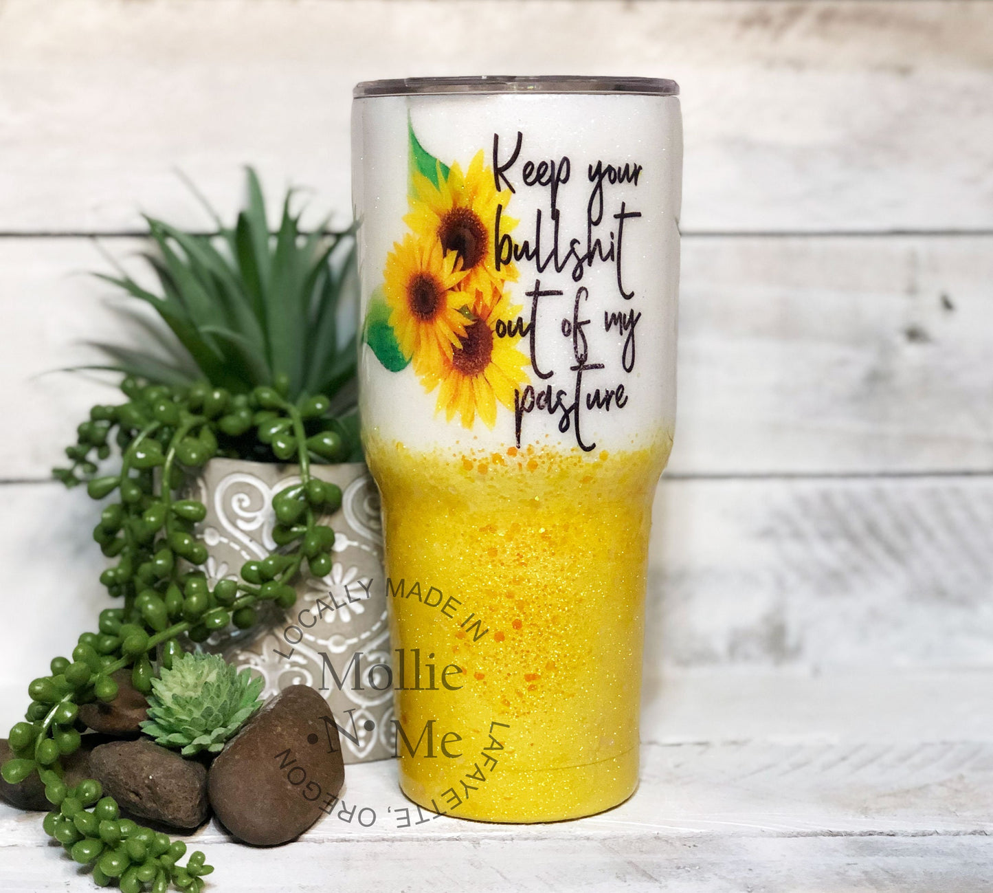 Heifer, Stop Playing With Me Cow Custom Glitter Tumbler