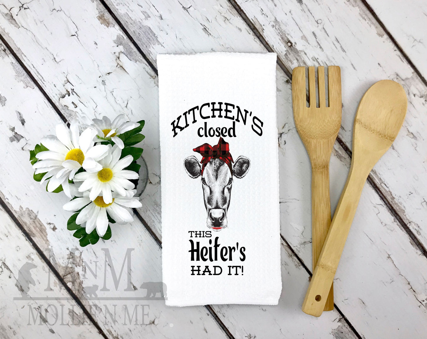 Kitchen Closed Decorative Waffle Towel