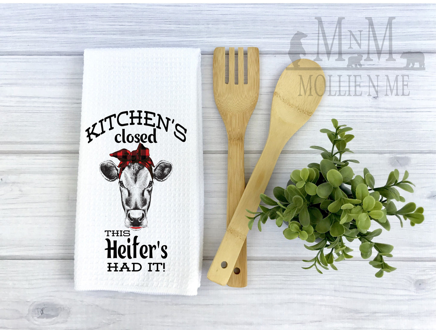 Kitchen Closed Decorative Waffle Towel