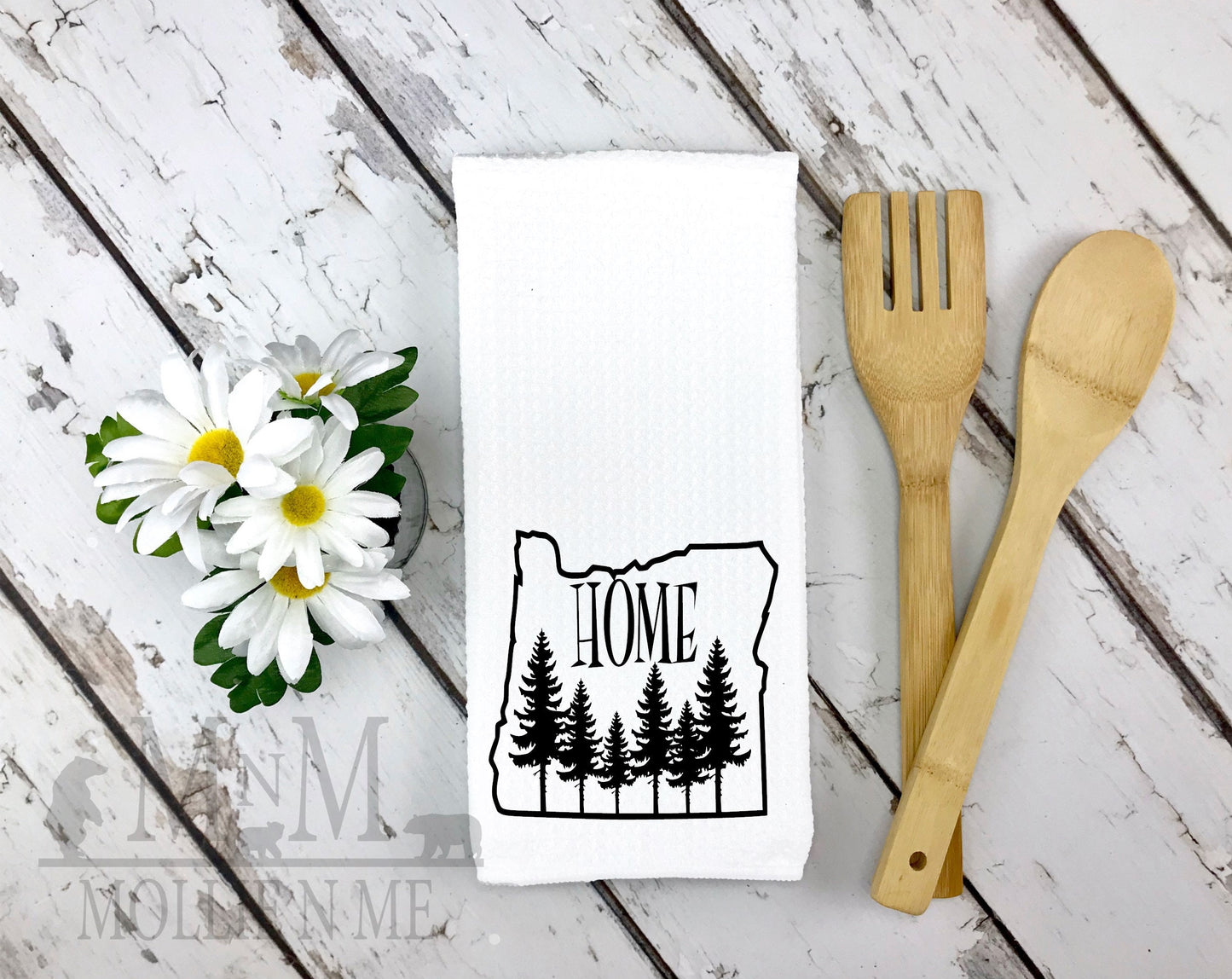 Oregon Home Decorative Waffle Towel
