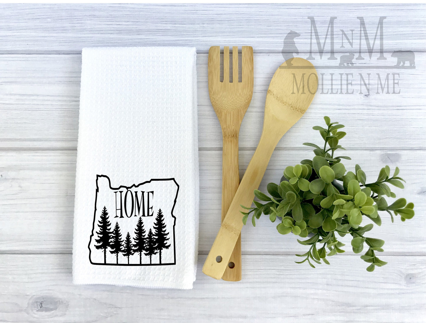 Oregon Home Decorative Waffle Towel