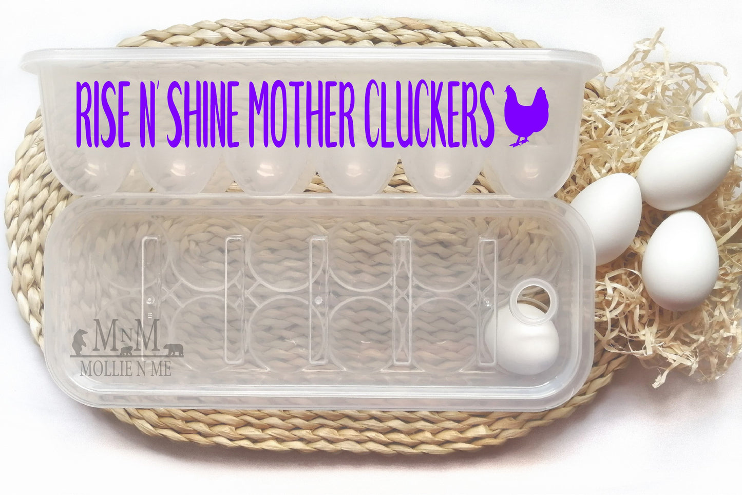 Linda's Chicken Seeds Fun Personalized Egg Containers