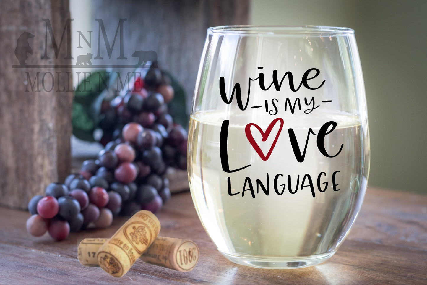 Wine Is My Love Language 20oz. Wine Glass