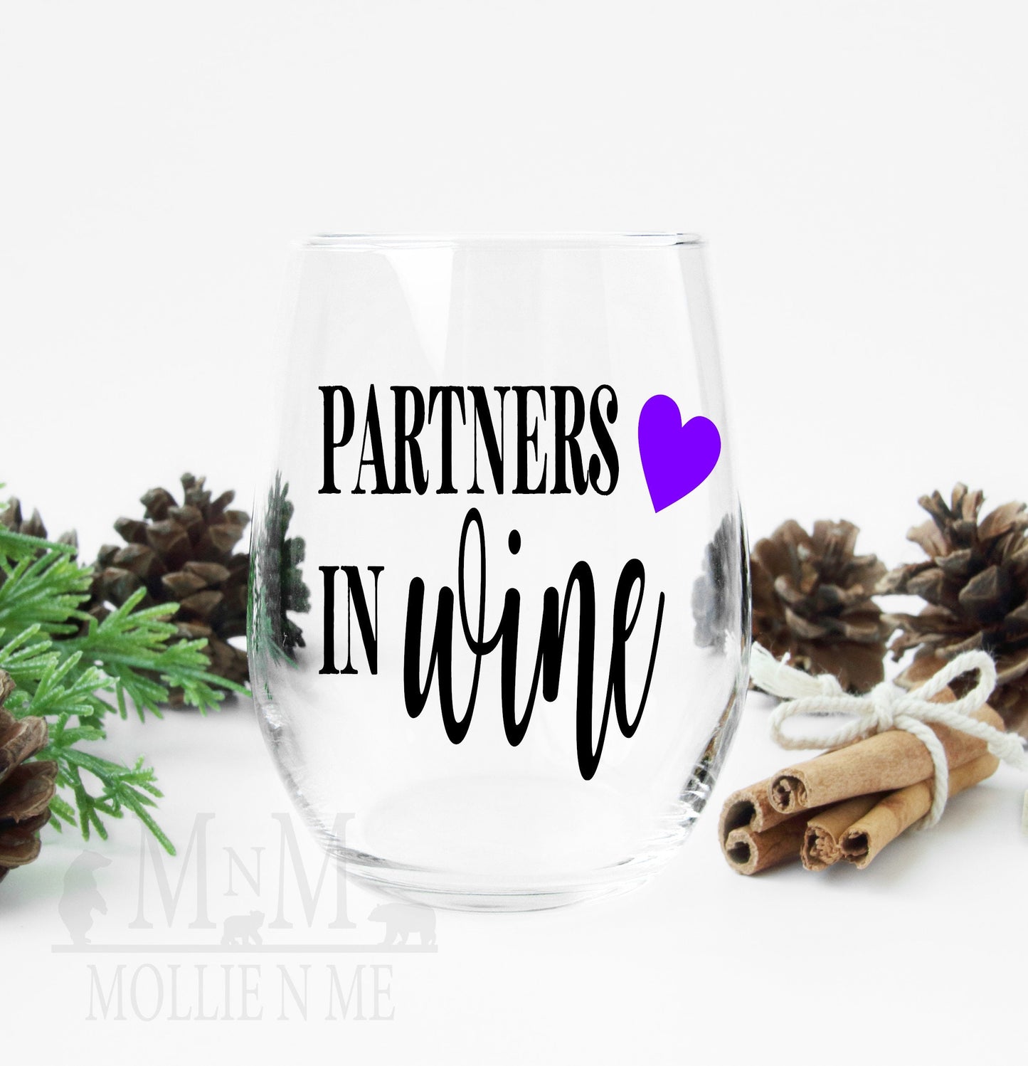 Partners In Wine Stemless Wine Glass