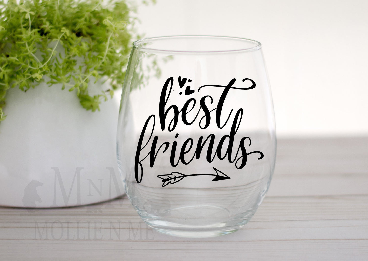 Best Friend Wine Glass Wine Glass