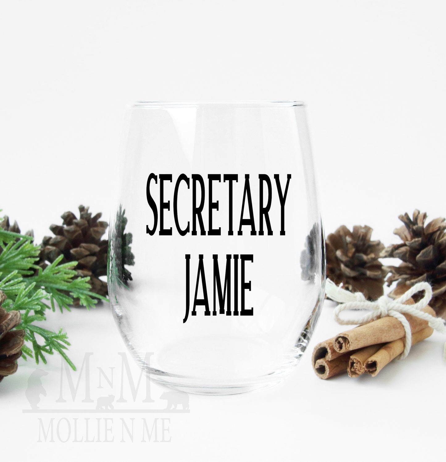Because PTA Personalized Wine Glass