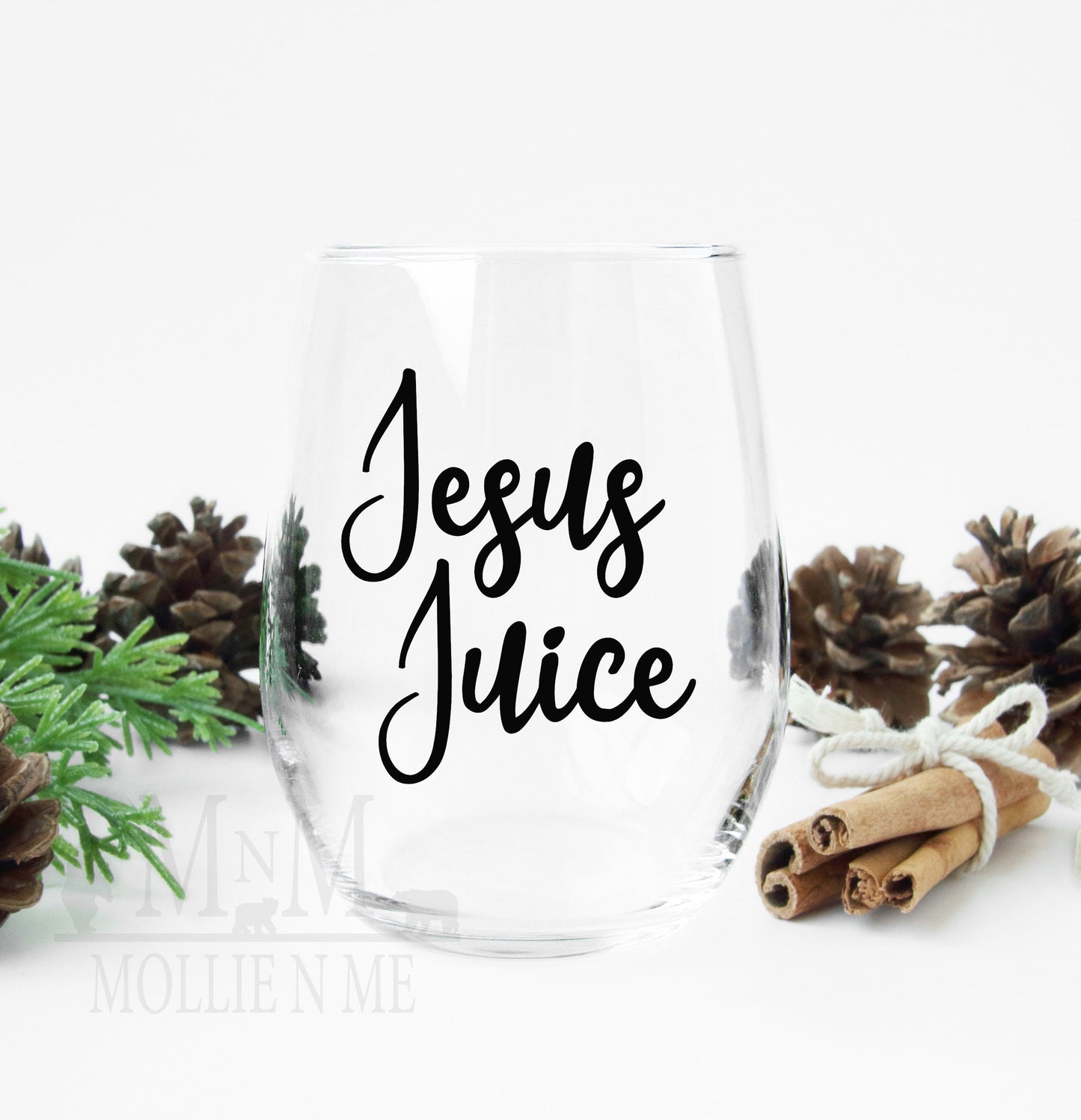 Jesus Juice Stemless Wine Glass