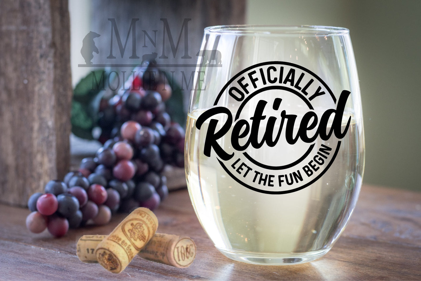 Officially Retired 20oz. Wine Glass