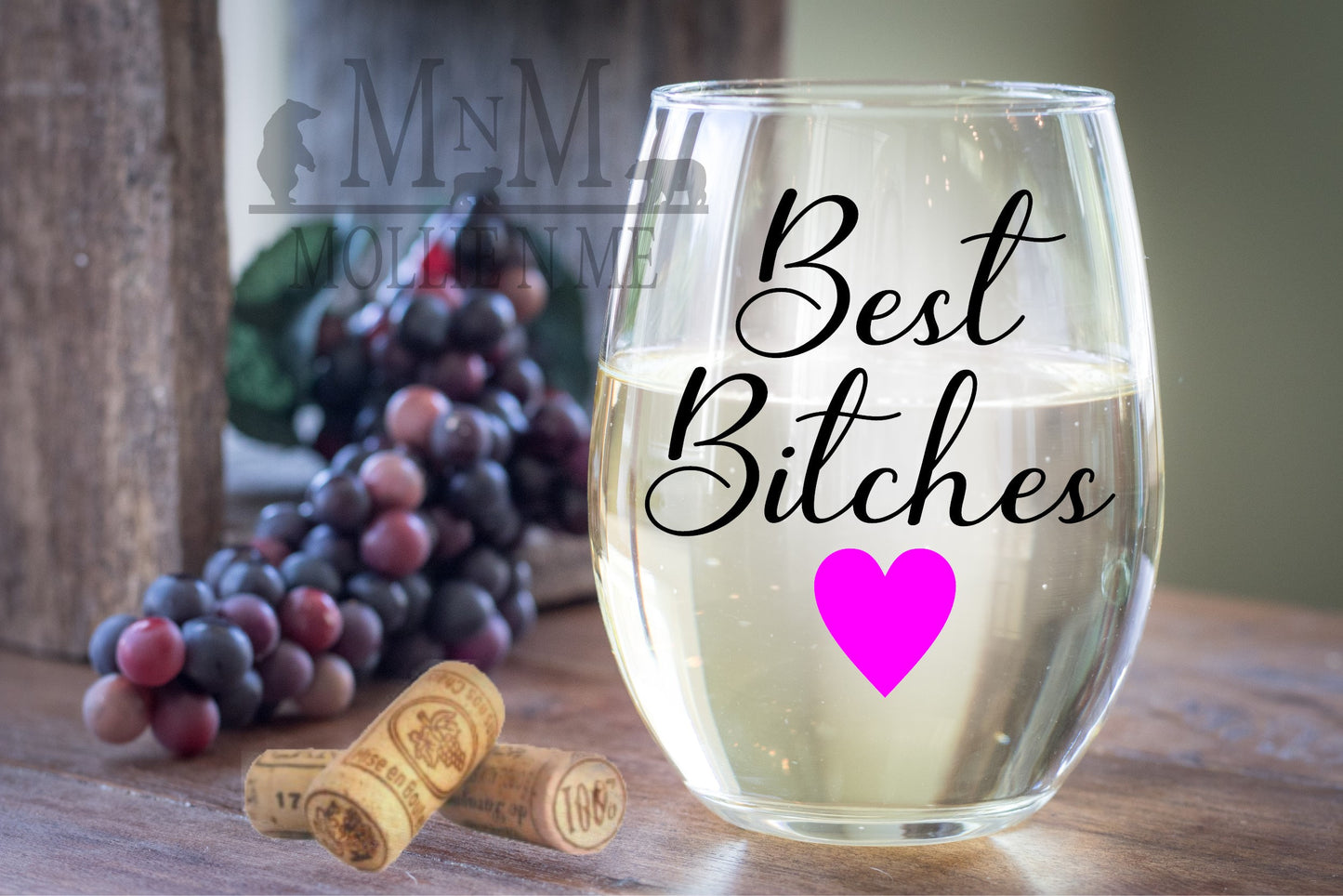Best Bitches 20oz. Wine Glass