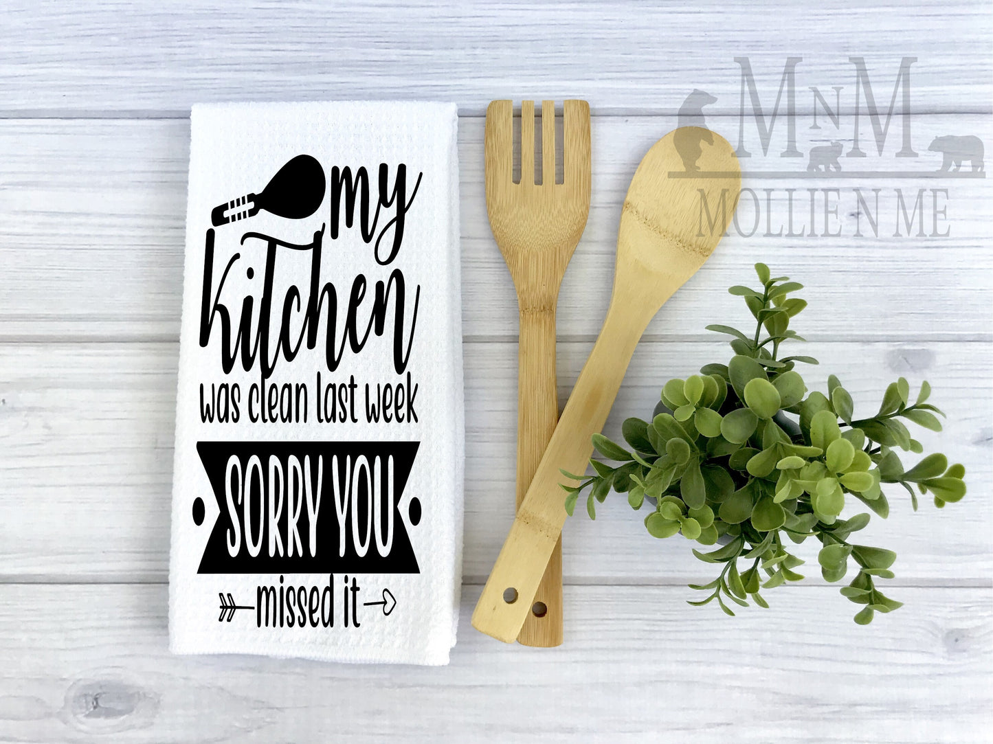 My Kitchen Was Clean Last Week Sorry You Missed It Decorative Waffle Towel
