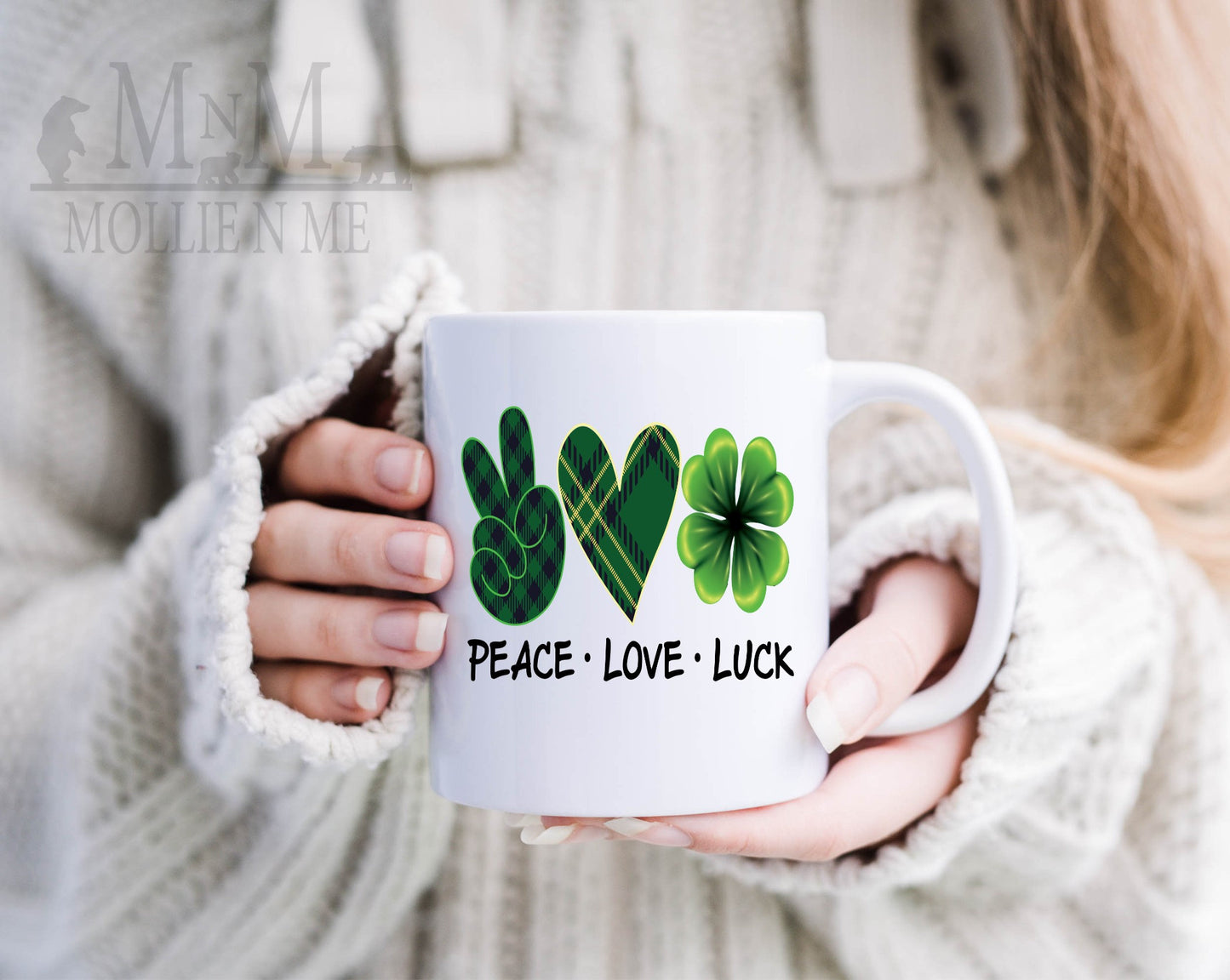Peace Love Luck 15oz. Mug