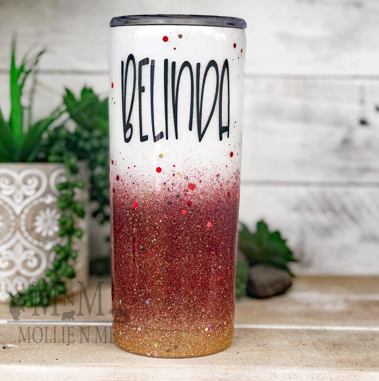 Casino Fun Custom Glitter Tumbler