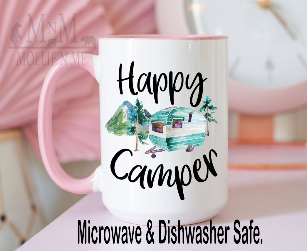 Happy Camper 15oz Ceramic Mug