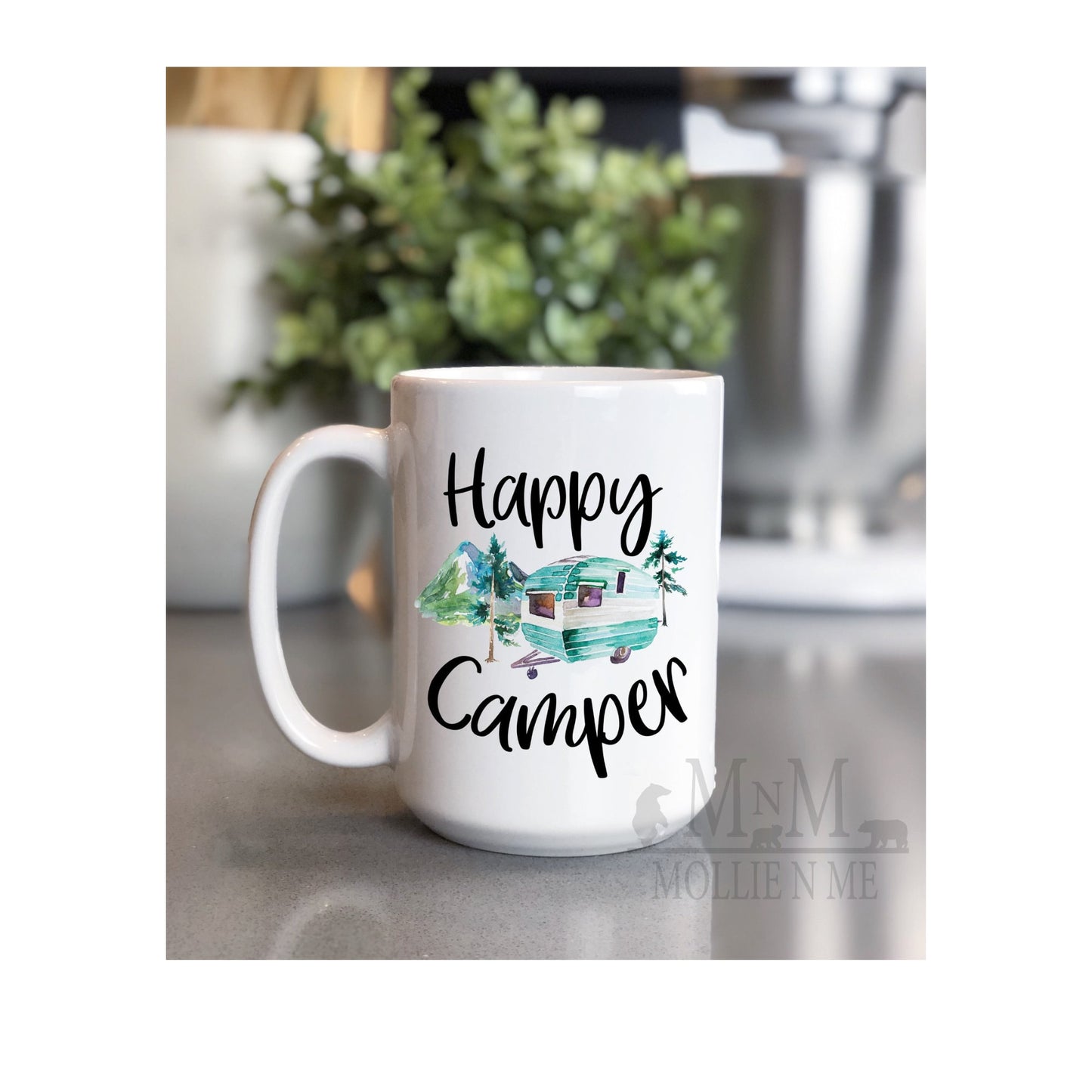 Happy Camper 15oz Ceramic Mug