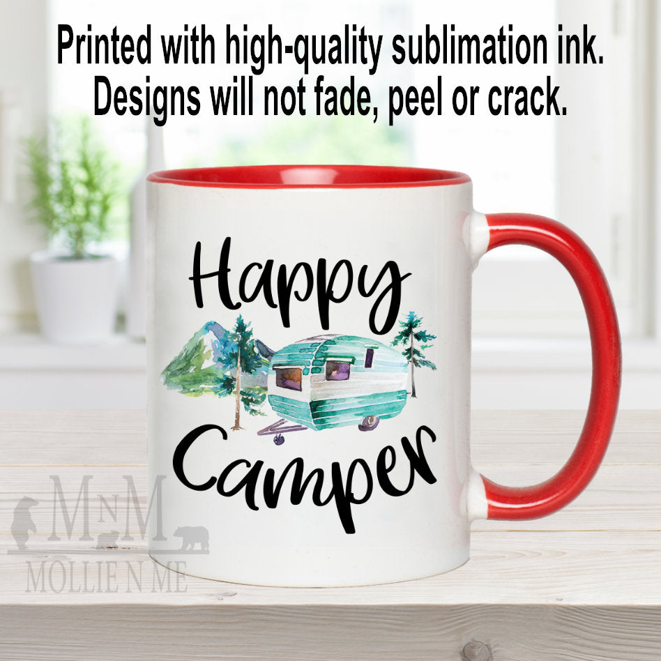 Happy Camper 15oz Ceramic Mug