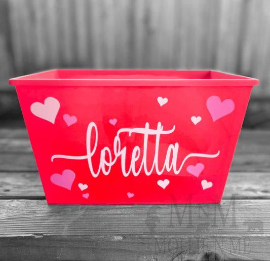 Personalized Valentine's Kids Basket