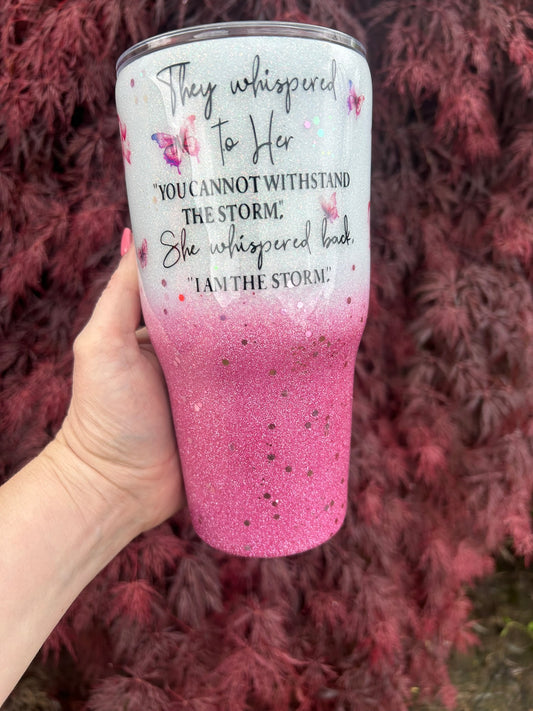 I Am The Storm - Cancer Awareness Tumbler