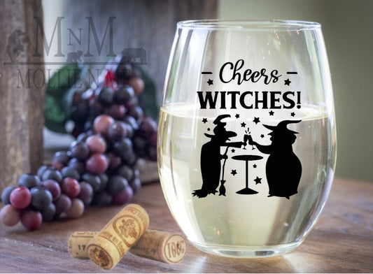 Cheers Witches Wine Glass