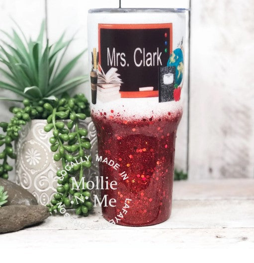 Coffee Teach Repeat Personalized Custom Teacher Tumbler