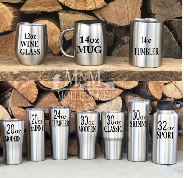 Sunflower Personalized Custom Glitter Tumbler