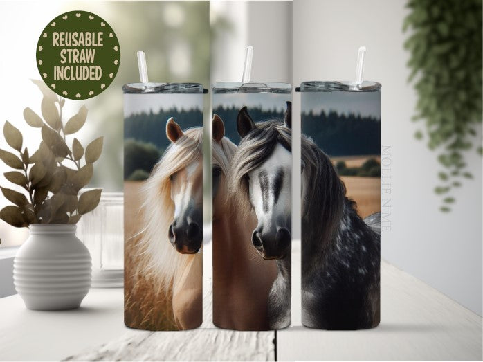 Hay Field Horse Tumbler