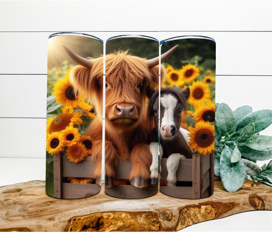 Best Buddies Highland Cow Tumbler