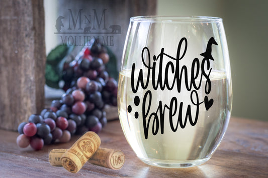 Witches Brew Wine Glass
