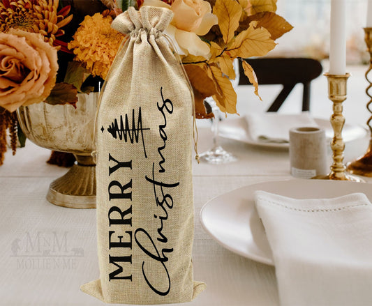 Holiday Stress Reliever Wine Bag