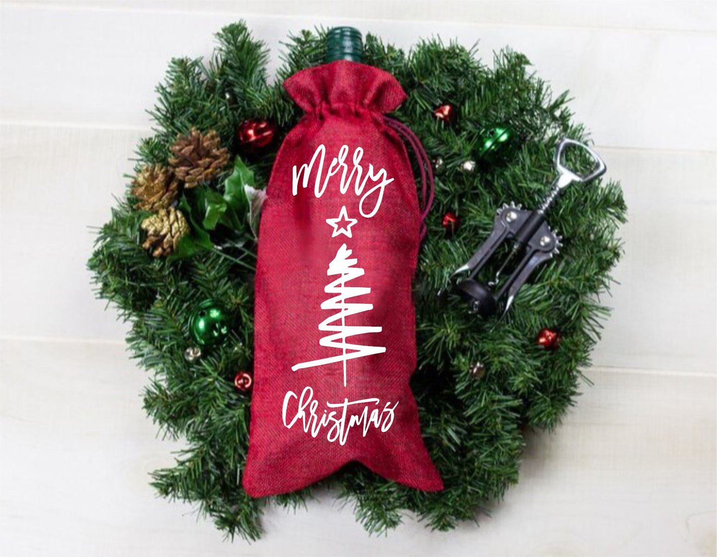 Let's Get Jolly Wine Bag