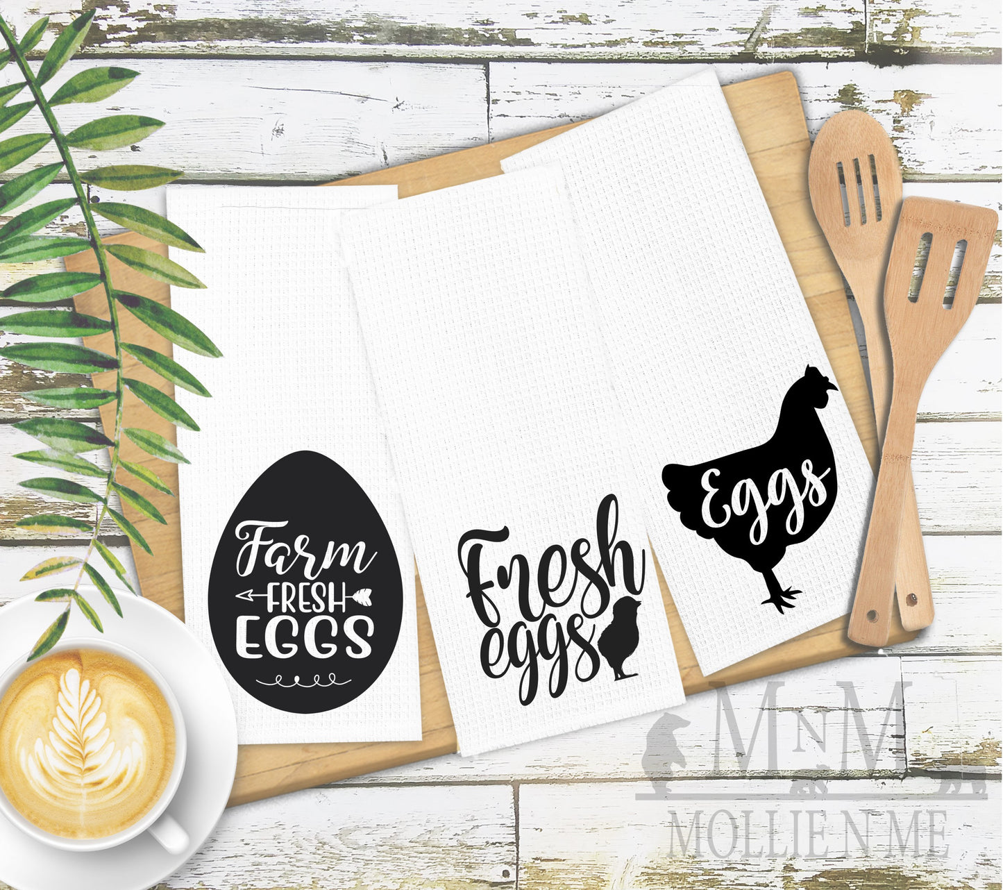 Farm Fresh Eggs Decorative Kitchen Towels