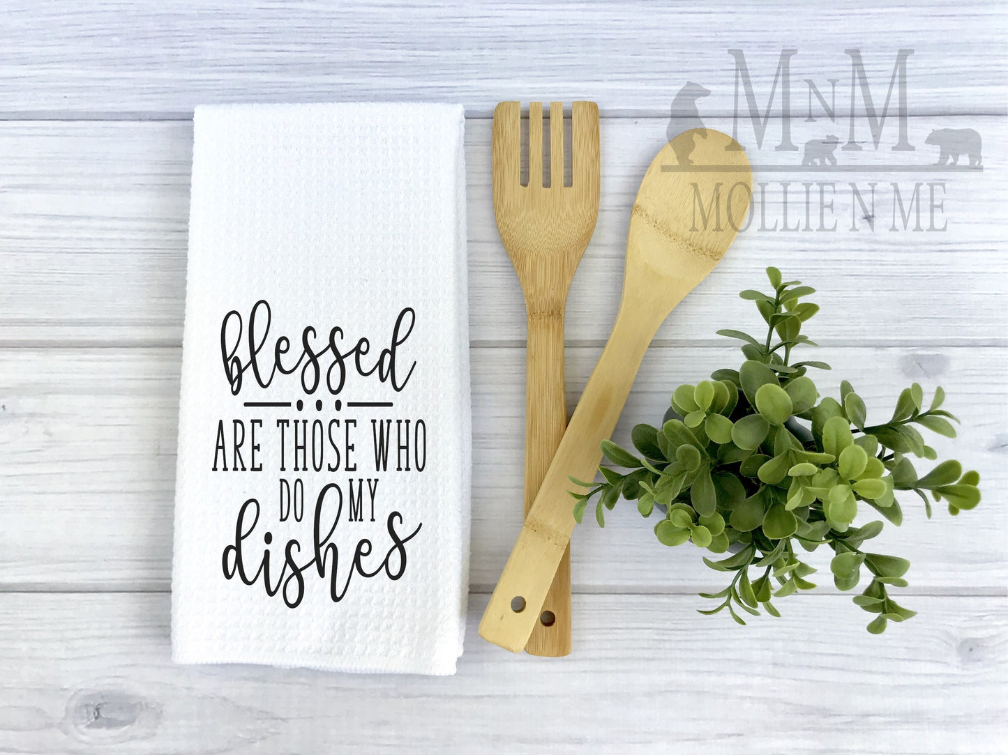 Blessed Who Do Dishes Kitchen Towel