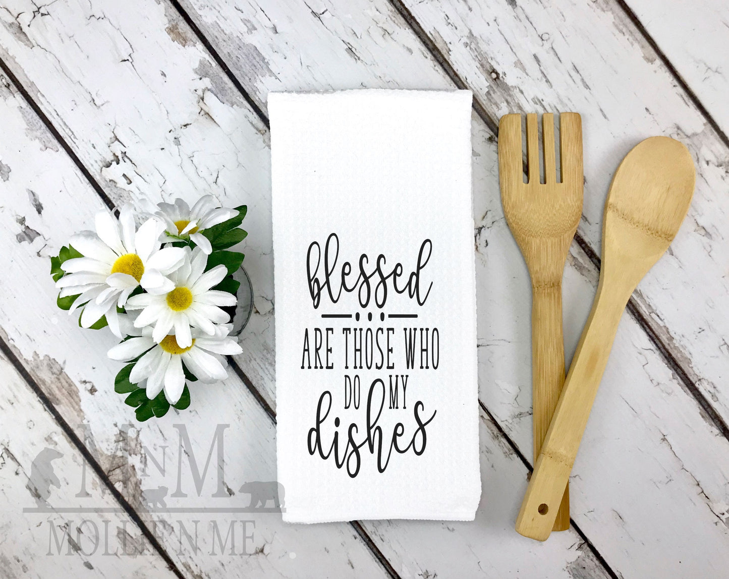 Blessed Who Do Dishes Kitchen Towel