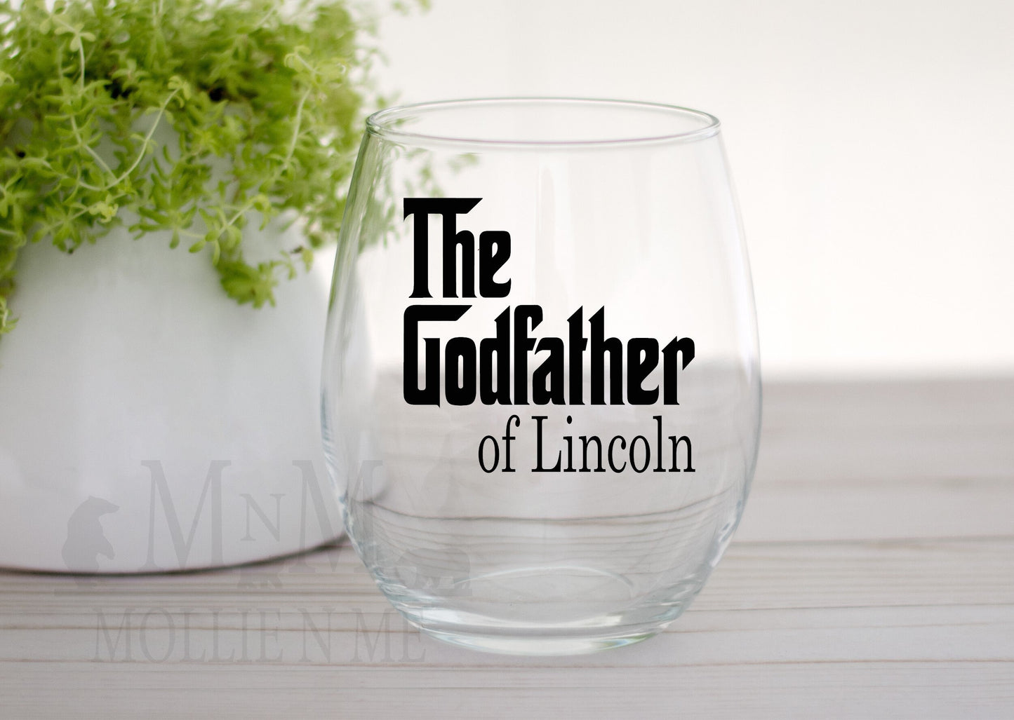 The Godfather Wine Glass