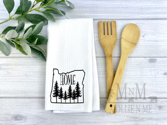 Oregon Home Decorative Waffle Towel