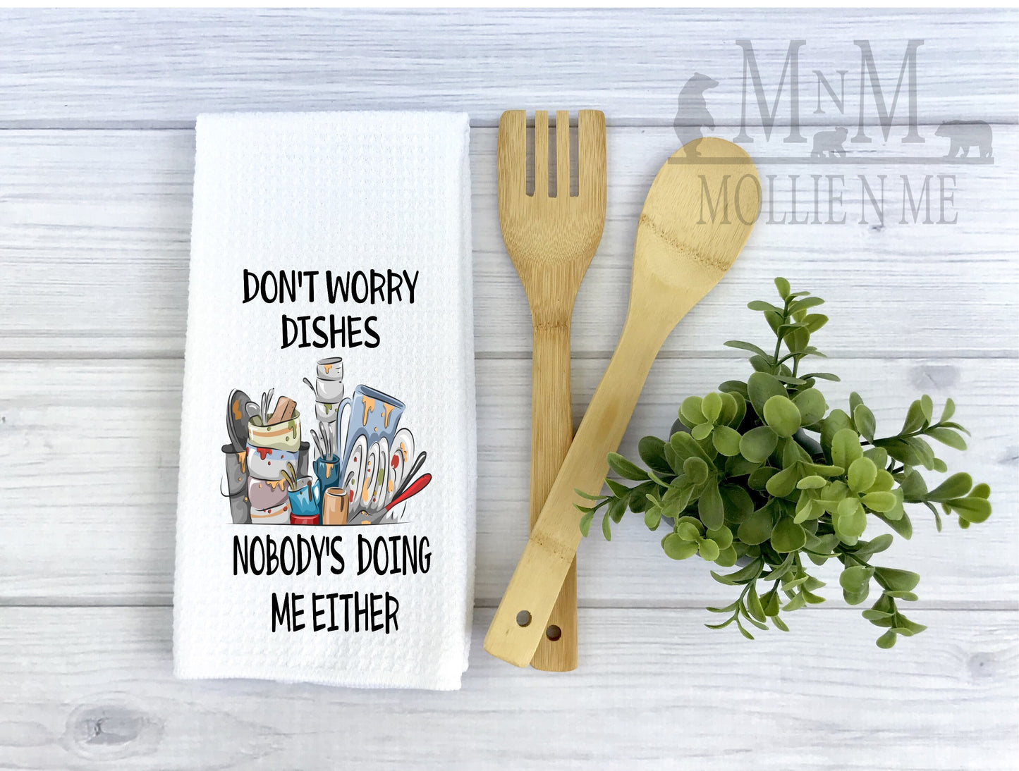 Dirty Dishes Decorative Kitchen Towels