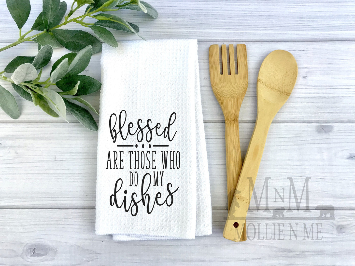 Blessed Who Do Dishes Kitchen Towel