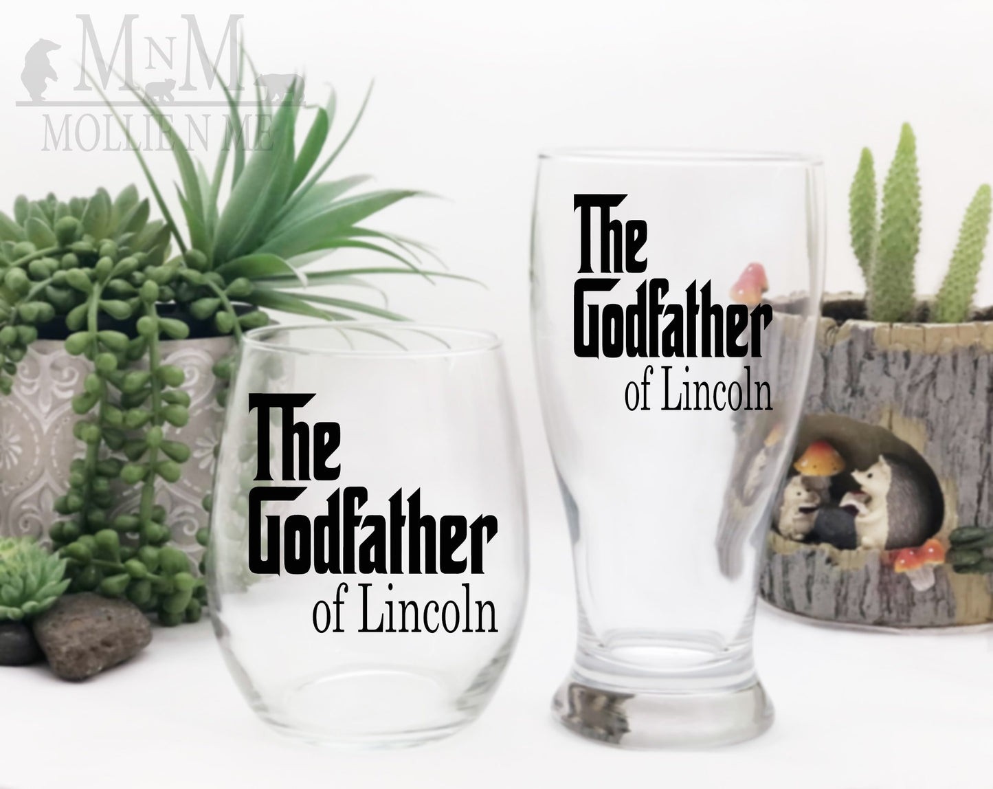 The Godfather Wine Glass