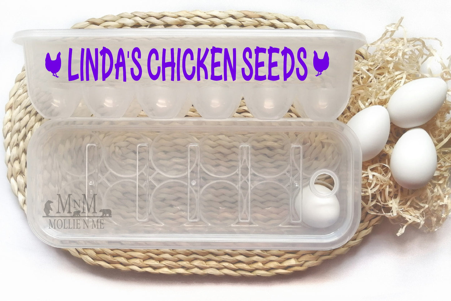 Fresh From Stephanie's Coop Personalized Egg Container