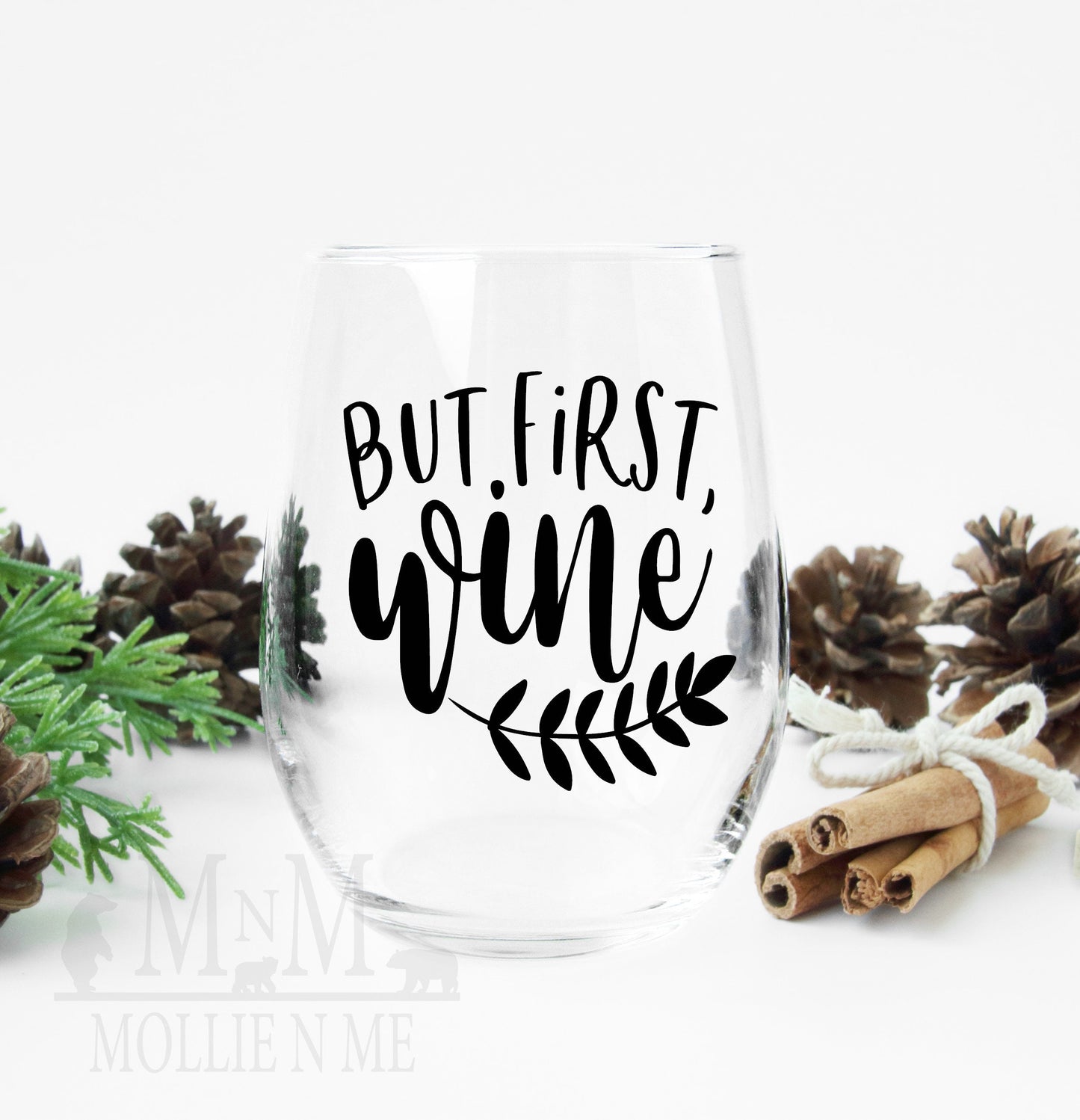 But First Wine Stemless Wine Glass