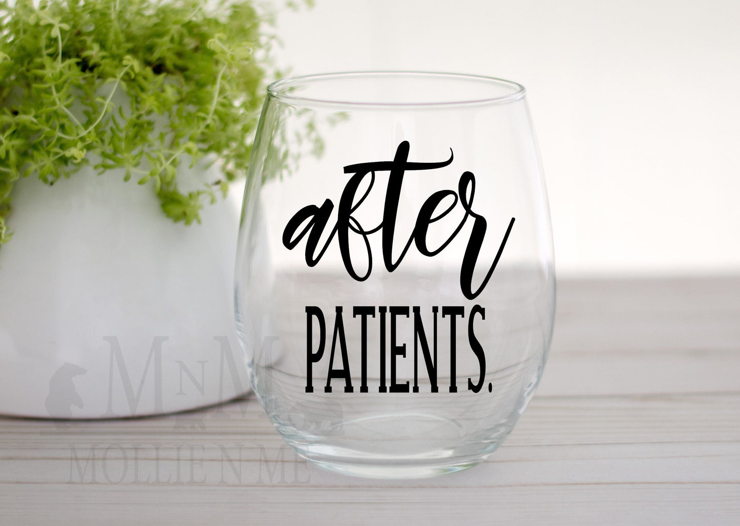 After Patients Stemless 20oz. Wine Glass