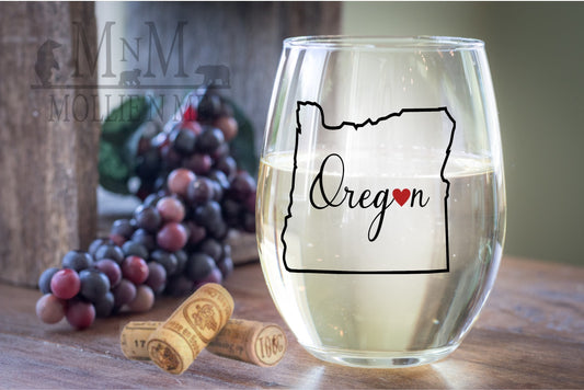 Oregon 20oz. Wine Glass