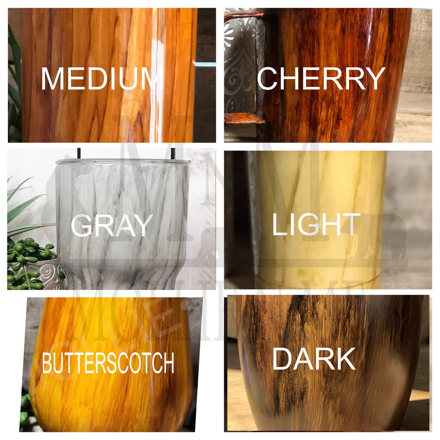 Hunting Life Wood Grain Insulated Custom Tumblers