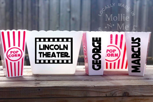 Theater Personalized Popcorn Bucket