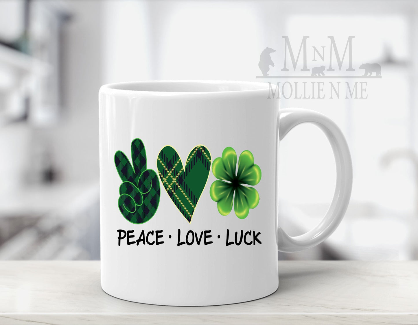 Peace Love Luck 15oz. Mug