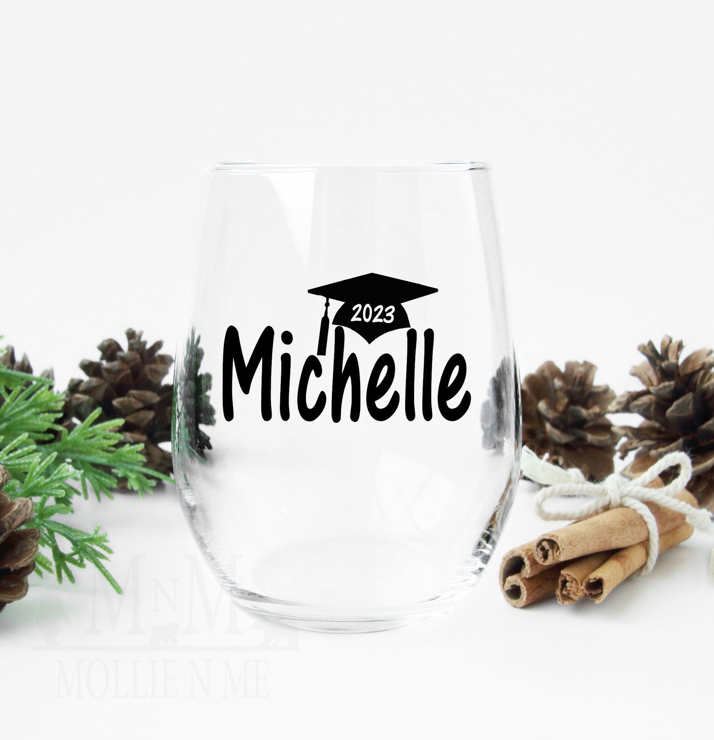 I Wined, I Cried, I Survived, I did it! Graduation Wine Glass