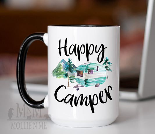 Happy Camper 15oz Ceramic Mug